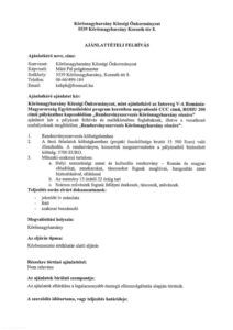 Ajanlatteteli felhivas 1o